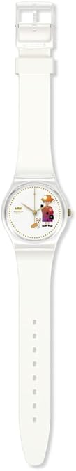Swatch Gent Unisex Watch Casual Polymer White Quartz Waterproof How Majestic