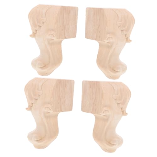 DIYEAH 4 Piezas Patas de Madera para Muebles para Sofás Mesas y Gabinetes Elegante y Estable Instalación para Muebles