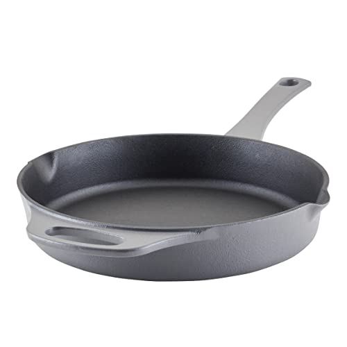 Best Rachael Ray 10 Inch Frying Pan 4 Rachael Ray NITRO Cast Iron Frying Pan/Skillet with Helper Handle and Pour Spouts