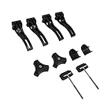 三つ折りトノカバークランプキット アルミ製 12個の部品 トノカバークランプ トノカバー部品 取付便利 汎用交換部品 自動車用品