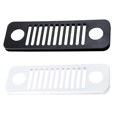 Gadpiparty 2pcs Rectangular Computer Host Air Vent Cooling Grille Made of Plastic with Thread Opening Design to Heat Dissipation for Office Appliance and Computer Accessories