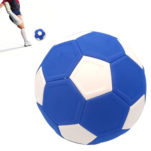 Dhqkqg Fussball Curve Ball Eva-Gummi Swerve Fußball Fussball Größe 5 Flexibler Fußball Kurvenball für Erwachsene Training Indoor Outdoor (Blau)