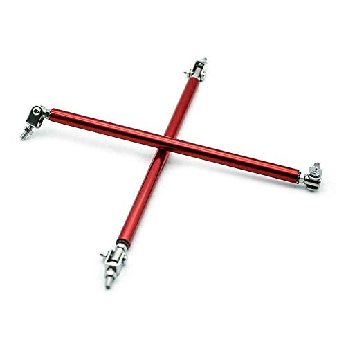 Image of AUTO MT Front Splitter Support Rods, Strut Rods for Cars Vehicles, 8''-11'' Automotive Replacement Bumper Lip Splitter Bars Fit Adjustable Universal (RED 8''-11'' Splitter STRUT Rod)