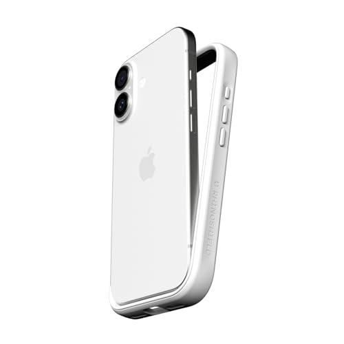 Coque iPhone 17 design minimaliste modulaire blanche rigide antichoc