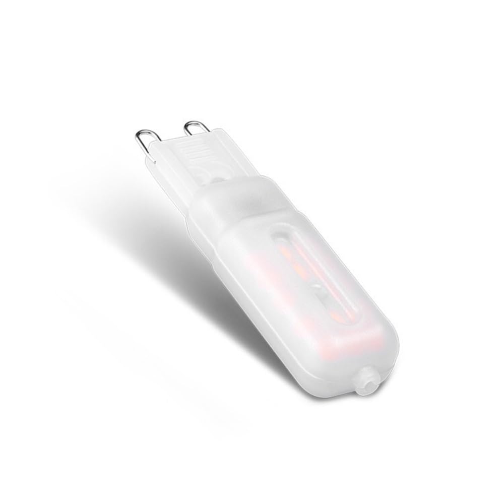 HHF Illuminazione domestica, Confezione da 20, LED Corn Light G9 5W 2835-28LED AC220V Lampade di luminosità a guscio in PC dimmerabili(Blanc)