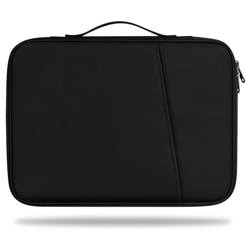 BoAn Laptop Sleeve Case, Handbags Portable Laptop Bag, 15.6 inch Bag Shockproof Protective Notebook Case with Accessory Pocket, for 15.6 inch HP, ASUS, Lenovo, Acer, Notebook, Computer, Black