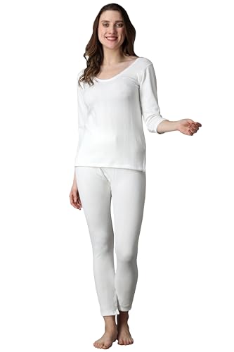 Image of Wearslim Women's Cotton Quilted Winter Lightweight Thermal Underwear for Women Long Johns Set with Fleece Lined Soft Warmer