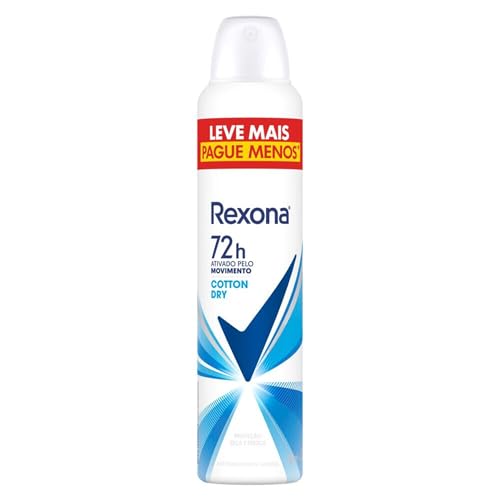 Antitranspirante Aerossol Cotton Dry Rexona 250Ml Leve Mais Pague Menos, Rexona (A embalagem pode variar)