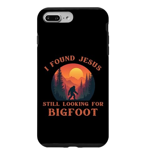 I Found Jesus Still Looking For Bigfoot �ʔ��� ���g�� �r�b�O�t�b�g �X�}�z�P�[�X iPhone 7 Plus/8 Plus �p
