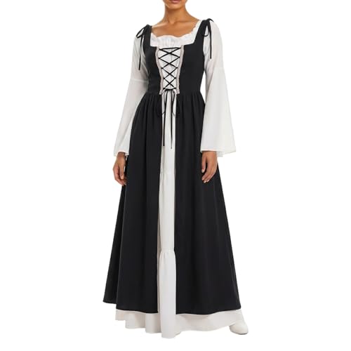 Robe Renaissance femme longue médiévale pour costume steampunk