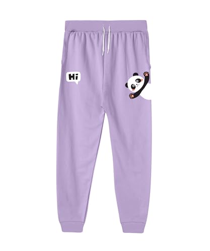 Image of KYDA Kids Girls Loose Mid Rise Cottonblend Printed Track Pants (Pack of 1)