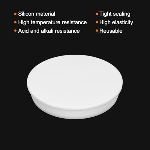 Image of MECCANIXITY High Temp Silicone Plug Mount Dia 93.6mm /3.69 Inch T Shaped Rubber Stopper Hole Plugs for Powder Coating Plating Waterproof Sealing Plugs White Pack of 1