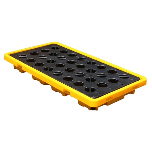 Plateforme modulaire en polyéthylène étanche, Palette étanche pour Le Stockage Industriel de fûts d'huile, Palette Robuste pour la sécurité Chimique et la Protection de l'environnement