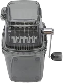 GOWENIC Manual ice Crusher Stainless Steel ice Crushers for Home use Suitable for Snow Cones, Slush(Gray)