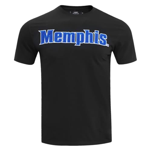 Pro Standard Mens University of Memphis Classic Chenille Short Sleeve Tee Black XL