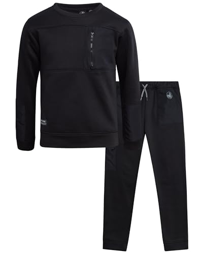 Body Glove Boys' Jogger Set - 2 Piece Cozy Fleece Pullover Hooded Sweatshirt and Jogger Pants for Boys (8-12)