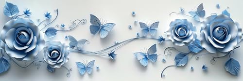 Peinture Broderie Diamant Papillon grand format 60x180cm Y430