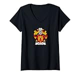 Mujer Escudo de armas Moreno - Escudo de la familia Camiseta Cuello V