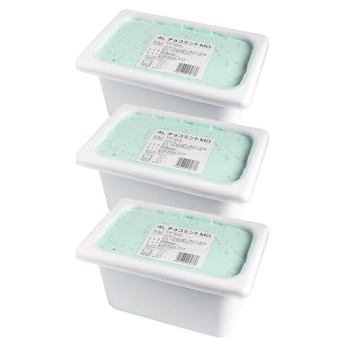 【3個セット】【ママパン】森永乳業 チョコミントMO 4000ml×3(12L) まとめ買い ラクトアイス 4L 業務用