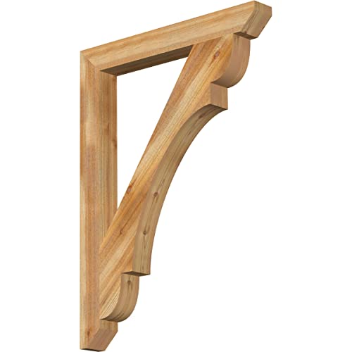 4"W x 34"D x 46"H Olympic Slat Rough Sawn Bracket, Western Red Cedar