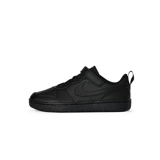 NIKE Court Borough Low Recraft (PS), Sneaker, Negro, 31.5 EU
