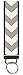 Snaptotes Gray Chevron Design Wristlet Keyfob Keychain One Size