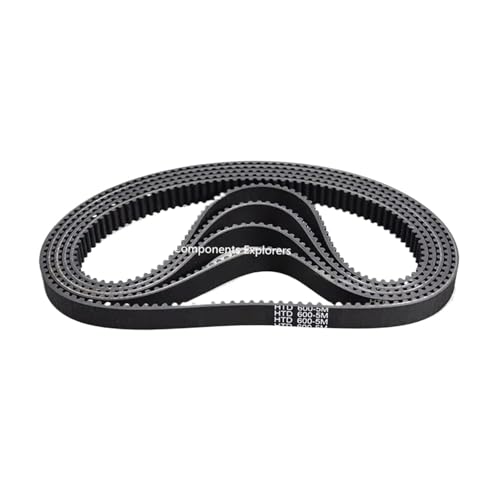 Courroie HTD 5M anti glissement caoutchouc 98 dents pas 5mm