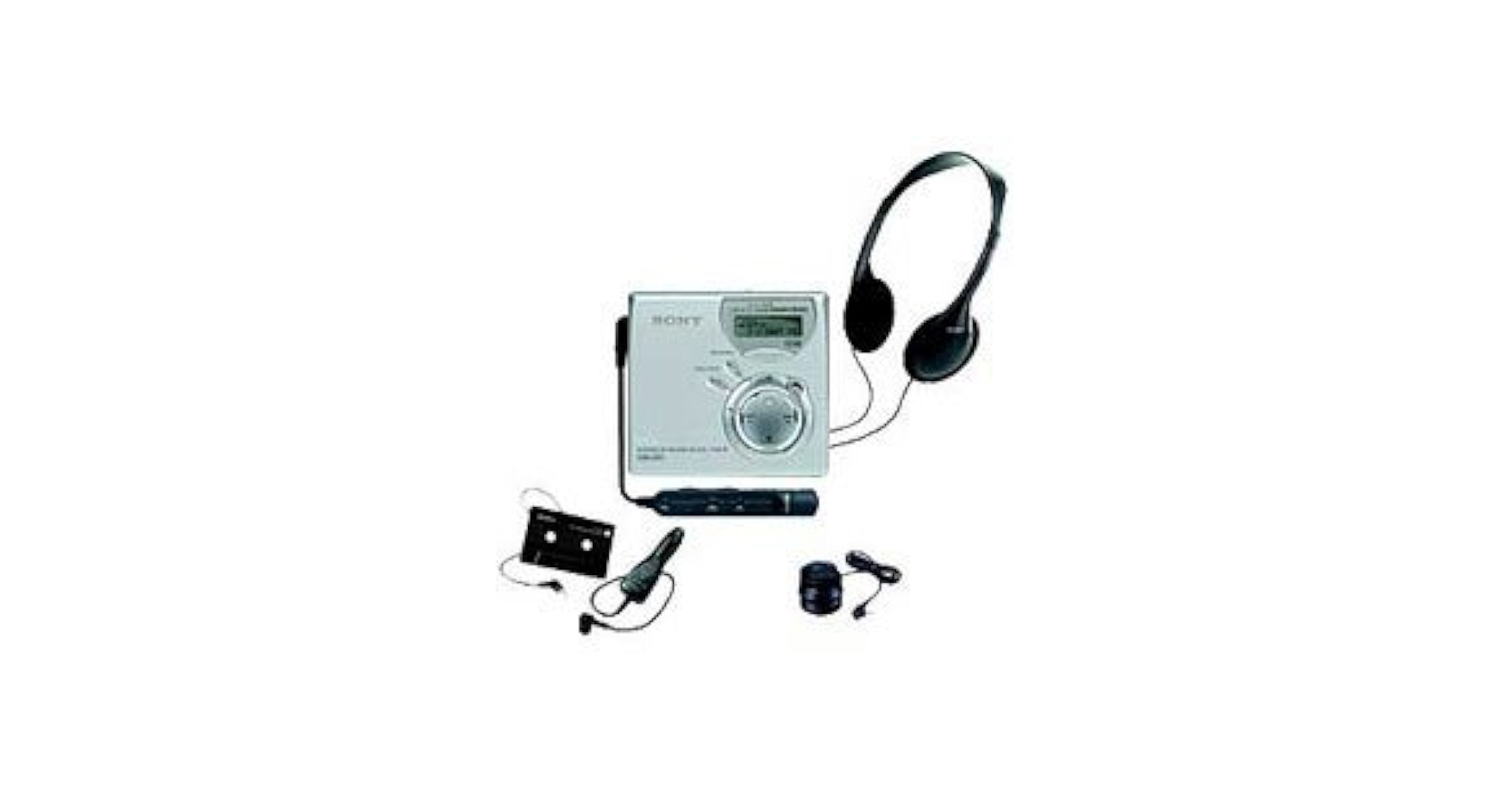 [希少]SONY MD WALKMAN MDプレーヤー Sony MD Walkman MZ-E25 Silver Minidisc Player w/ RM-MZ35