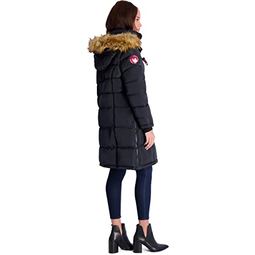 CANADA WEATHER GEAR Puffer Coat for Women- Long Faux Fur Insulated Winter Jacket3
