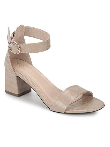 Truffle Collection Women’s SLC-GIN2 Beige PU Fashion Sandals