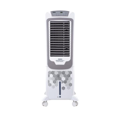 Image of USHA Aerostyle Electronic 50L Tower Air Cooler (50AST1E) - 1400 m /h Air Delivery, 6m Air Throw, Remote Control, Honeycomb Pads, Ice Chamber & Humidity Control
