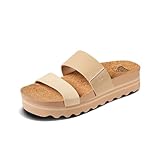 Reef Cushion Vista Hi Womens Platform Fashion Sandal, Arch Support, Ultra Soft Cushion Footbed, Oasis Duo, 5