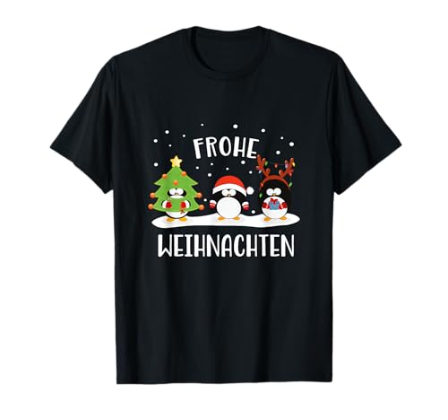 Frohe Weihnachten Merry Christmas Lustig Pinguine Weihnachts T-Shirt