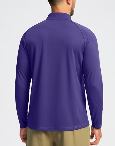 Image of G Gradual Men's Quarter Zip Pullover Running Athletic Shirts Long Sleeve