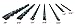 Makita 7 Piece - Complete Concrete Drill Bit Set for Hammer Drills - Precise Drilling for Light Masonry & Concrete