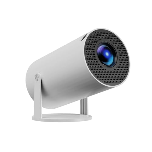 Compatible con proyector Android 11 HD 4K 3D 1280 * 720P HY300 Pro MAX Dual WiFi 160ANSI 180°Flexible BT5.0 Proyector portátil de Cine for Exteriores(UK Plug)