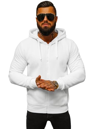 OZONEE Herren Hoodie Sweatjacke Kapuzenpullover Sweatshirt Farbvarianten...