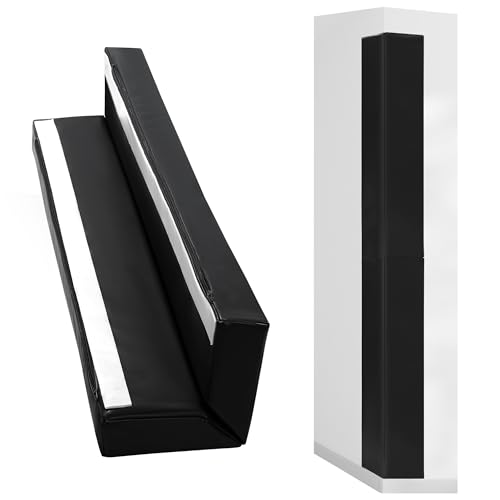 Image of ROYALAY Wall Corner Guard, Heavy Duty Corner Protectors for Safety, Foam Basketball Court, Waterproof 2 Sides Corner Pad for Gyms, Basketball Court, Playrooms, Garages, Black
