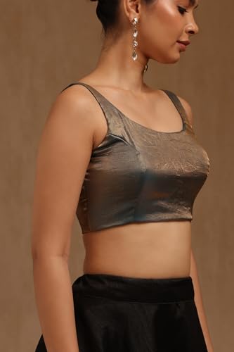 Image of Soch Women's Glass Tissue Sleeveless Blouse