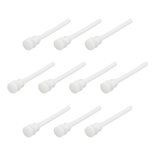 sourcing map 20 clavos de goma que absorben los golpes, estilo corto, tornillos de ventilador de refrigeración, antirruido, a prueba de golpes, enfriador de goma de silicona para PC, color blanco