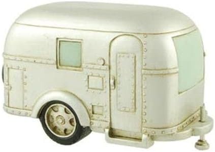 Miniatura 2 de RV Collectibles - Banco de monedas, caravana de viaje vintage plateada, 6.5 pulgadas