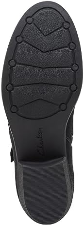 Clarks Women's Charlten Bay Ankle Boot, Black Suede, 9 | Image 7