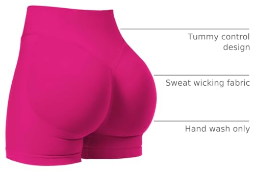 Image of VOYJOY Women Workout Impact Shorts 2.5 inch / 3.6 inch / 4.5 inch / 6 inch Scrunch Butt Booty | Tummy Control, High Waisted, Bike Short, Gentle Compression, for Women