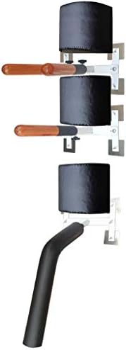 Byjccar Simple Wall-Mounted Home Portable Wooden Man Pile, Home Martial Arts Wing Chun Training Device (Spring arm)