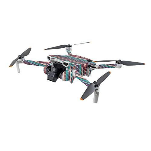 Image of MightySkins Carbon Fiber Skin Compatible with DJI Mini 3 - Southwest Stripes | Protective, Durable Textured Carbon Fiber Finish | Easy to Apply