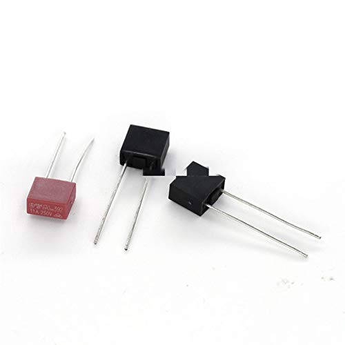 Fuses 50PCS Square Fuse Kit Rectangle Protective Slow Blow T1A T3.15A T4A T5A T6.3A 250V SS-5 2Pin Assortment 5Kinds Each 10PCS miniatura 3