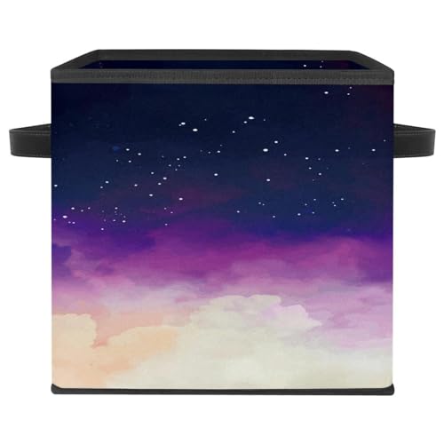 Boîte de rangement cube violette espace pour placard et chambre