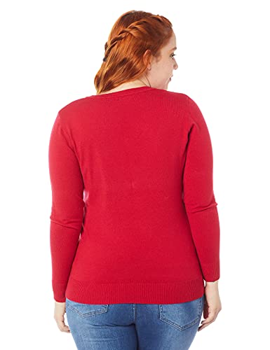 Suéter Blue Bay Casual feminino, Vermelha, M
