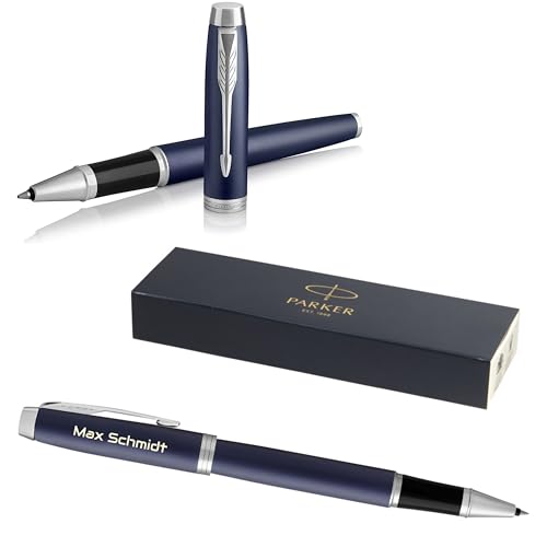 Stylo roller Parker IM Core bleu mat idéal pour signer vos contrats et notes de bureau