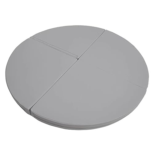 Tapis d'exercice de yoga rond en coton de sécurité premium